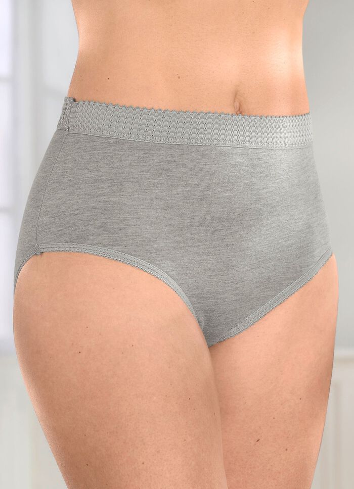 Sechserpack Slips mit elastischen Beinabschl&uuml;ssen 