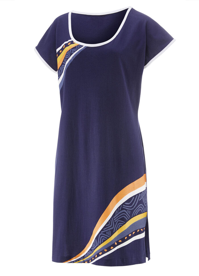 Zweierpack Nachthemden, kürzer geschnitten aus Baumwolle 