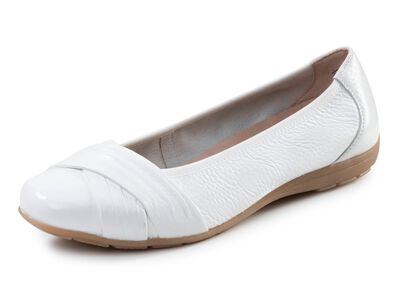 ELENA EDEN, elegante Damen-Ballerinas, Weite G, mit herausnehmbarem Fussbett 