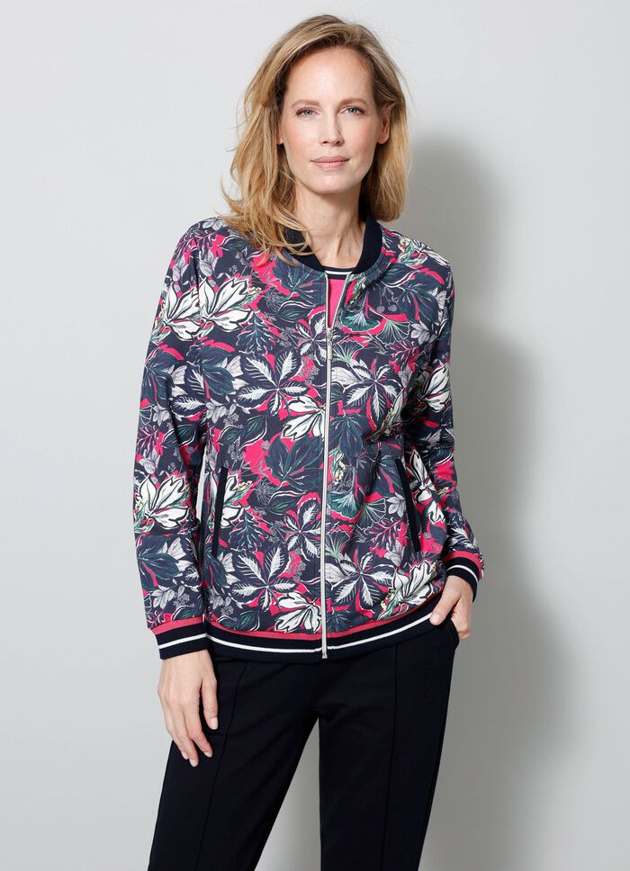 Sweatjacke mit seitlichen Eingrifftaschen 
