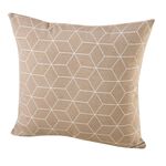 Moderne Kissenbez&uuml;ge in Jacquard-Qualit&auml;t BEIGE