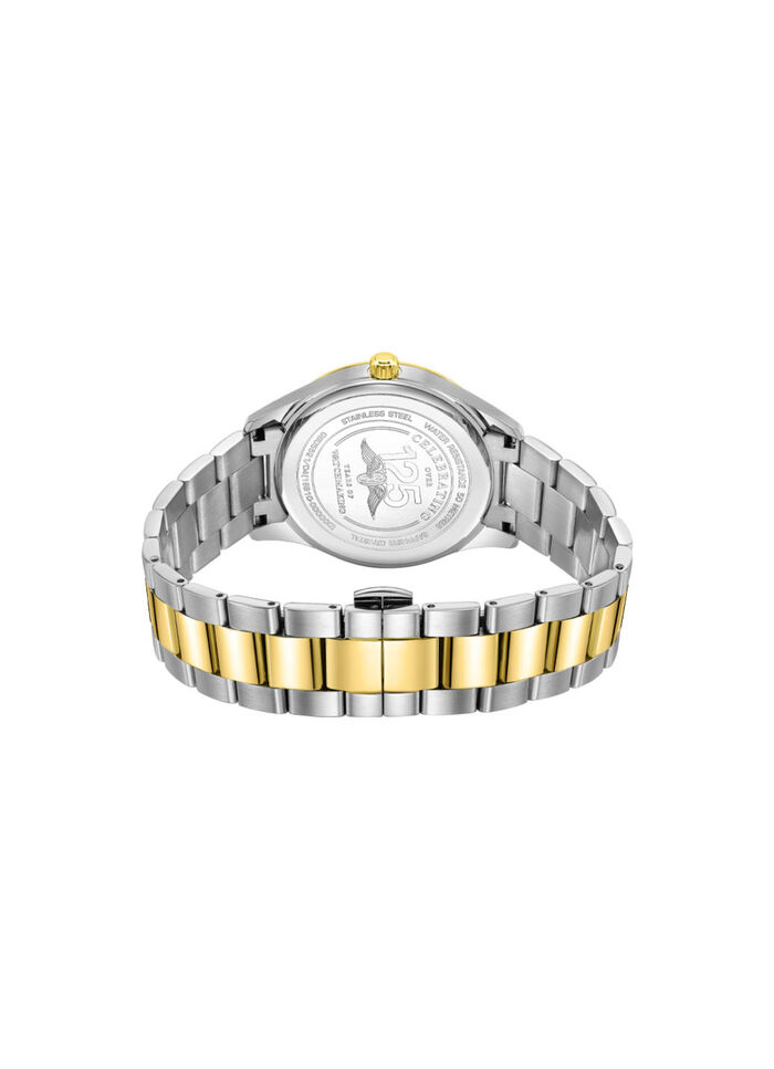 Rotary Quartz-Herrenuhr mit Edelstahlbandgehäuse 