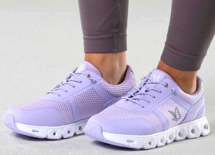 Caprice, sportliche Damen-Sneaker, Weite G, mit herausnehmbarem Fussbett FLIEDER