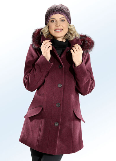 Jacke mit abnehmbarer Kapuze 