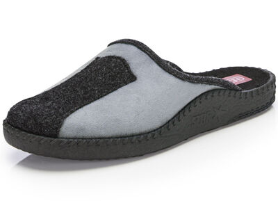 Pantoffel aus weichem Veloursmaterial 