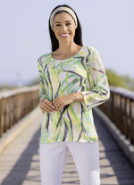 Pullover mit Ajourakzenten 