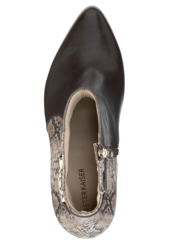 Peter Kaiser, trendige Damen-Stiefeletten, mit Reissverschluss TAUPE-MOKKA