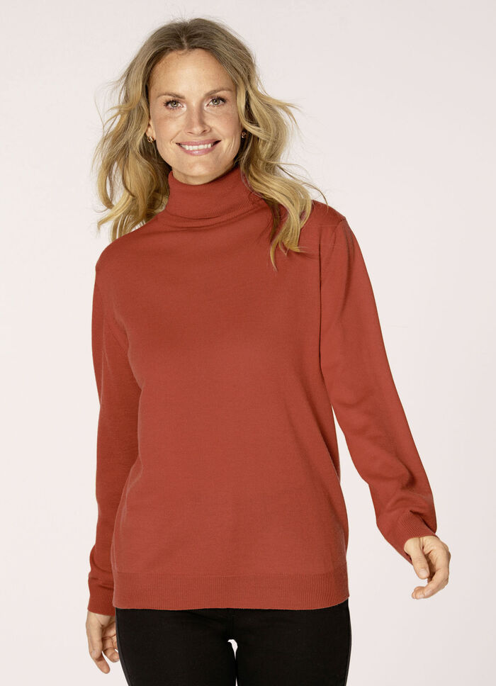 Pullover in Feinstrick ORANGE