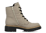 Rieker, trendige Damen-Stiefeletten, Winterschuhe, mit Reißverschluss BEIGE-SCHWARZ