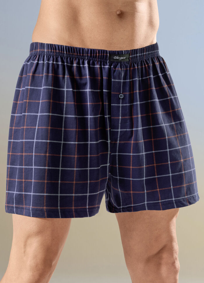 Viererpack Boxershorts mit knöpfbarem Eingriff 