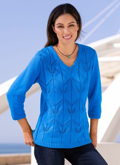 Pullover in Mustermix 