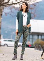 Gilet mit Alpaka  DUNKELSALBEI MELIERT