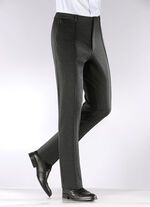  Modische «Klaus Modelle»-Hose mit Dehnbund in 4 Farben ANTHRAZIT MELIERT