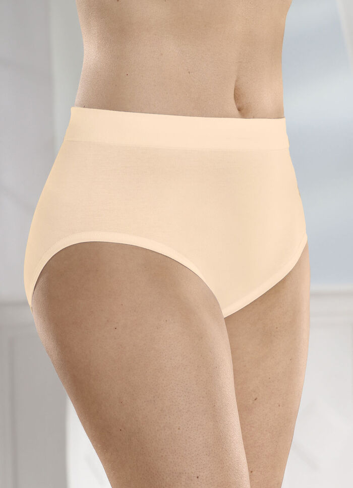 Dreierpack Slips mit bequemem Weichbund PUDER