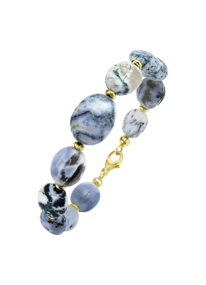 Strahlende Garnitur mit Opal und Hämati 