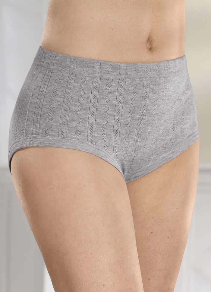 Fünferpack Slips mit Jacquard-Dessin 