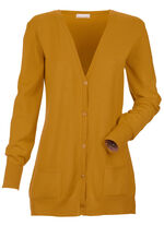 Strickjacke mit Modal  OCKER