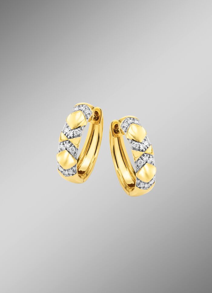 Edel im Design: Brillant-Creolen 