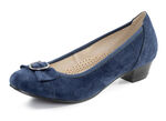 Andrea Conti, schicke Damen-Pumps, mit Gummizug BLAU
