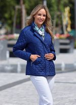 Funktionsjacke mit interessantem Stepp SAPHIRBLAU