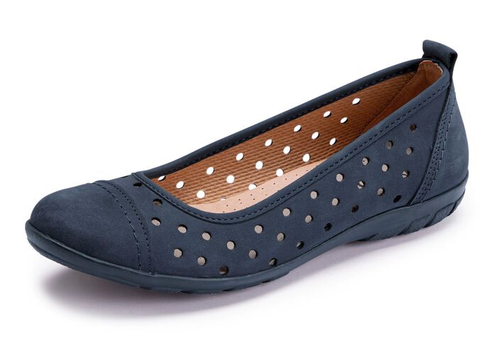 ELENA EDEN, sommerliche Damen-Ballerinas, Weite G, mit herausnehmbarem Fussbett 