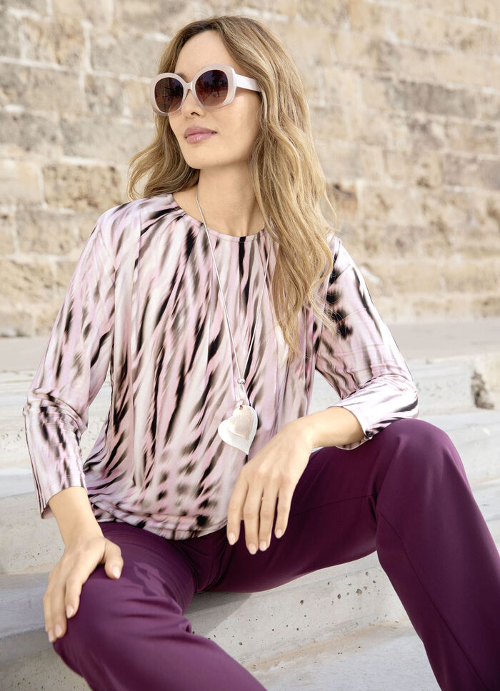 Shirt-Tunika mit hübscher Fältelung 