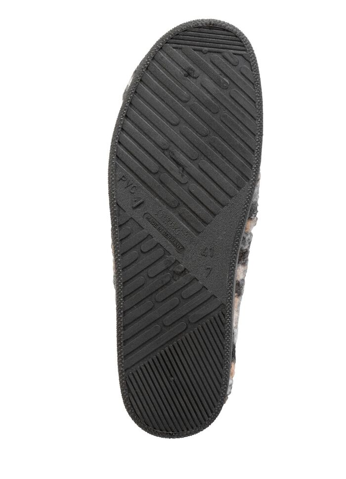 Hausschuh aus gemustertem Textilmaterial GRAU-MULTICOLOR