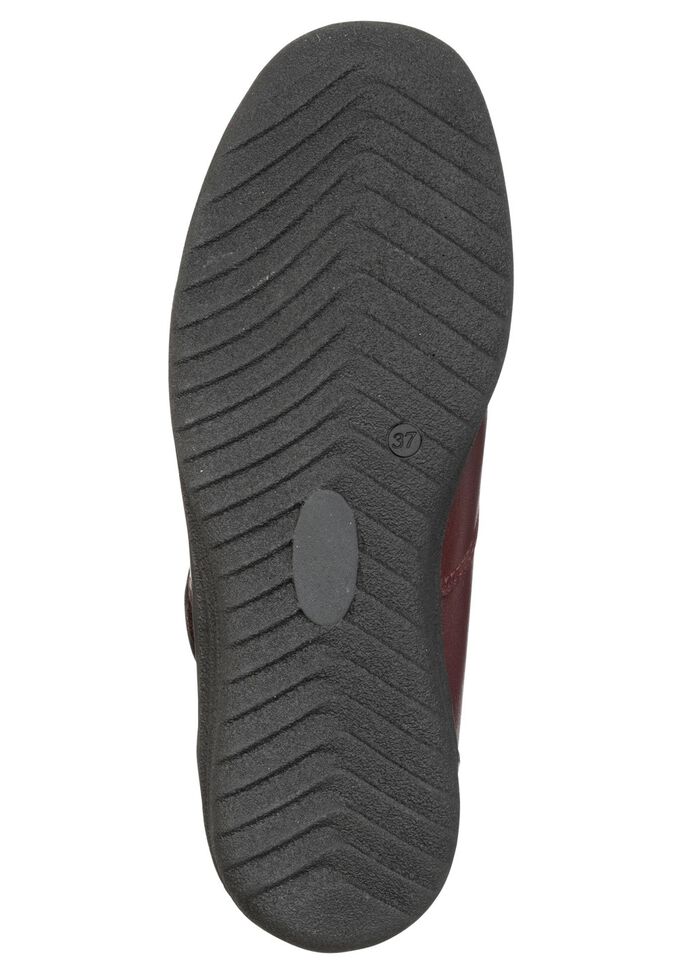 ELENA EDEN, gef&uuml;tterte Damen-Boots, Winterschuhe, Weite H, mit Lammfell BORDEAUX