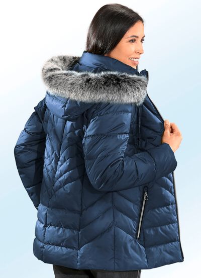 Jacke mit abnehmbarer Kapuze 