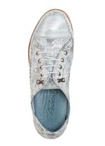 Andrea Conti Mokassin-Slipper mit Metallic-Schimmer 