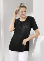 Shirt mit Schlitz am Halsausschnitt  
