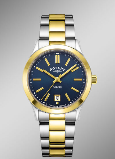 Rotary Quartz-Damenuhr mit Edelstahlbandgehäuse 