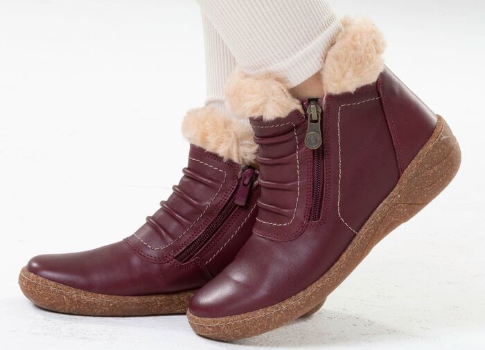 ELENA EDEN, gef&uuml;tterte Damen-Boots, Winterschuhe, Weite G, mit herausnehmbarem Fussbett 
