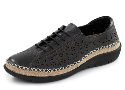 ELENA EDEN, sommerliche Damen-Schn&uuml;rschuhe, Weite H, mit herausnehmbarem Fussbett 