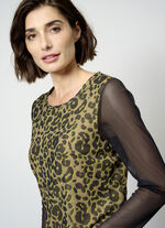 Shirt mit Netz-Jersey 