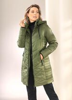 Kurzmantel mit 2-Wege-Reißverschluss KHAKI