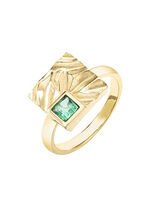 Edler Damenring mit Smaragd 