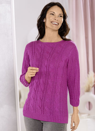 Pullover aus Friségarn 