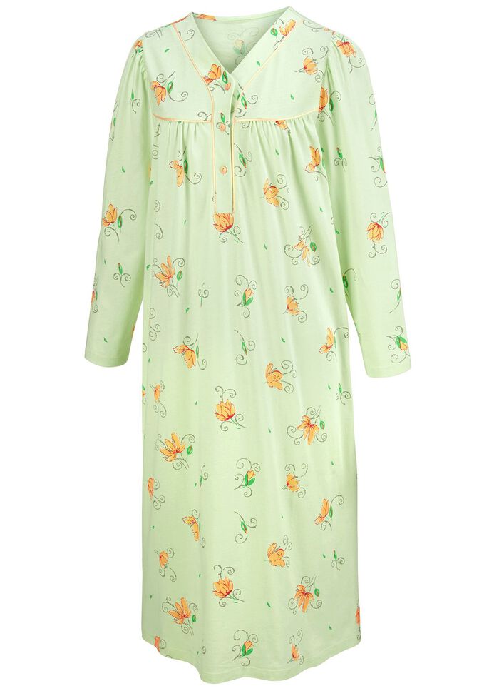 Zweierpack Nachthemden, Langarm mit Knopfleiste 