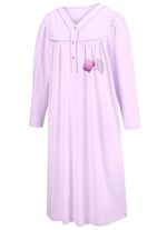 Zweierpack Nachthemden, 3/4 -langen &Auml;rmeln mit Knopfleiste 