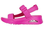 SKECHERS Sandale aus dehnbarem Textilmaterial PINK