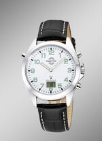 Master Time Funk-Herrenuhr mit Lederband 