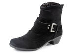ELENA EDEN Stiefelette mit flotter Raffung und Zier-Schliesse SCHWARZ