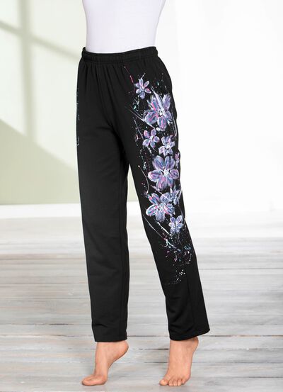Hose mit tollem Floral Dessin 