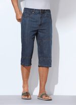 Luftige Long-Bermudas in 2 Farben DUNKELJEANS