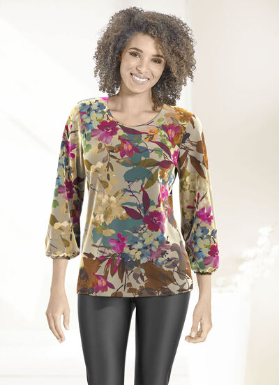 Shirt mit Allover-Dessin 