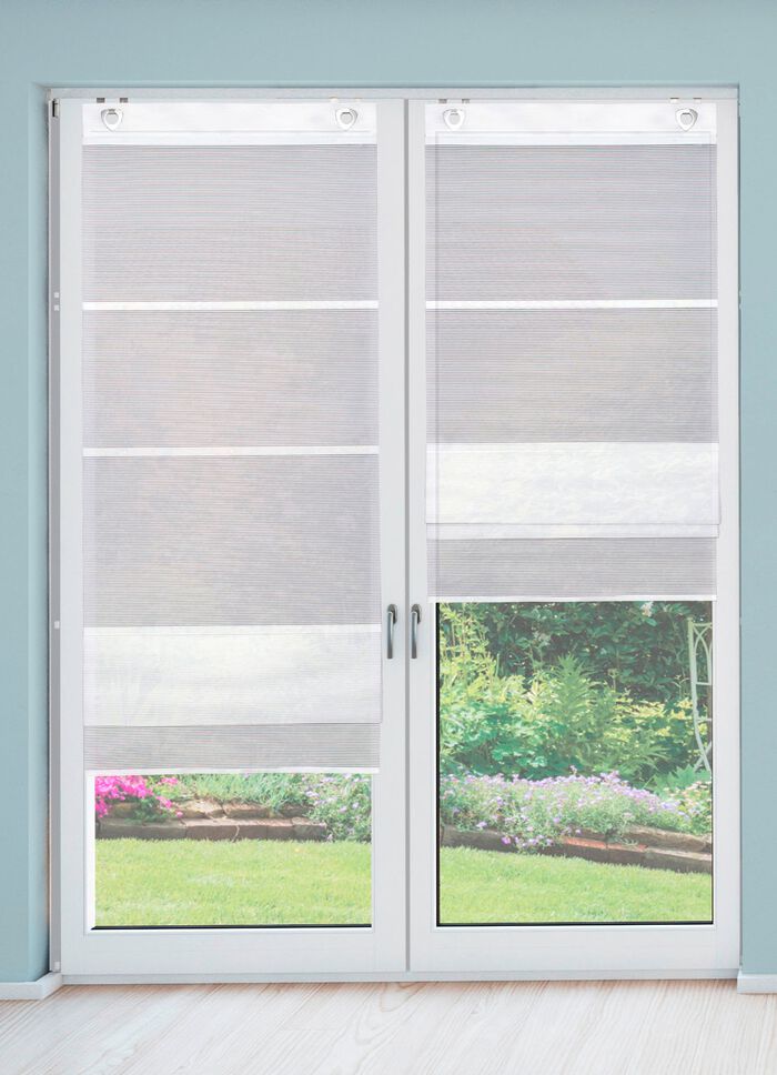 Luftig-leichtes und superpraktisches Magnetrollo WEISS