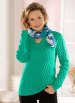 Pullover in Strukturmix 