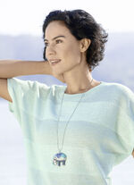 Schlangenkette in Silberoptik mit Elefanten-Anhänger 