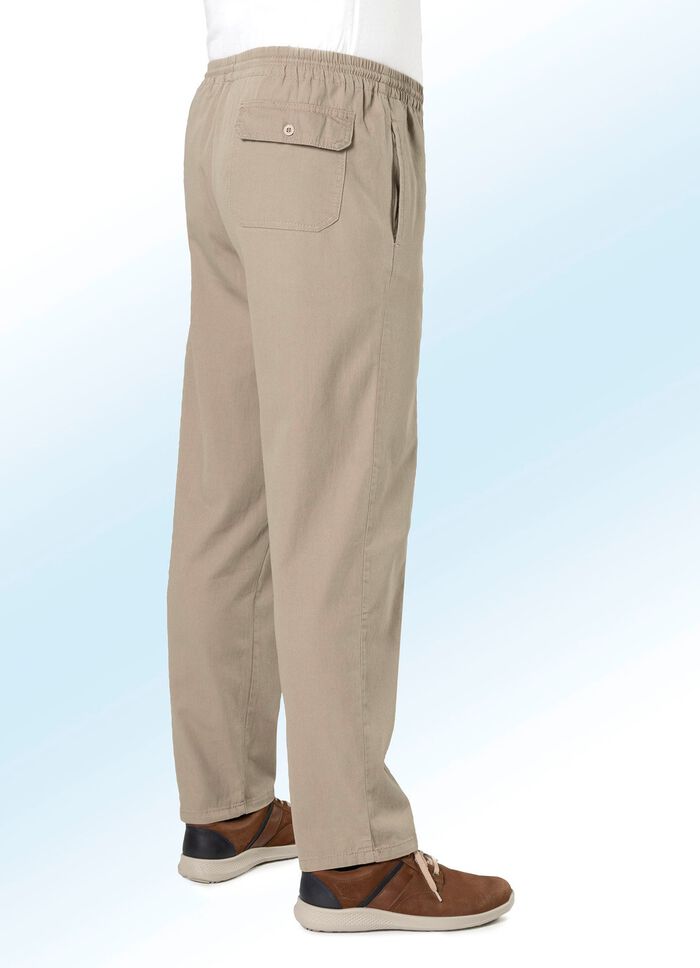 Schlupfjeans mit Gummibund und Kordelzug in 4 Farben 